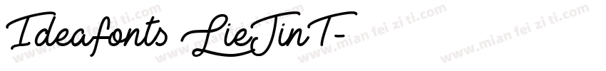 Ideafonts LieJinT字体转换
